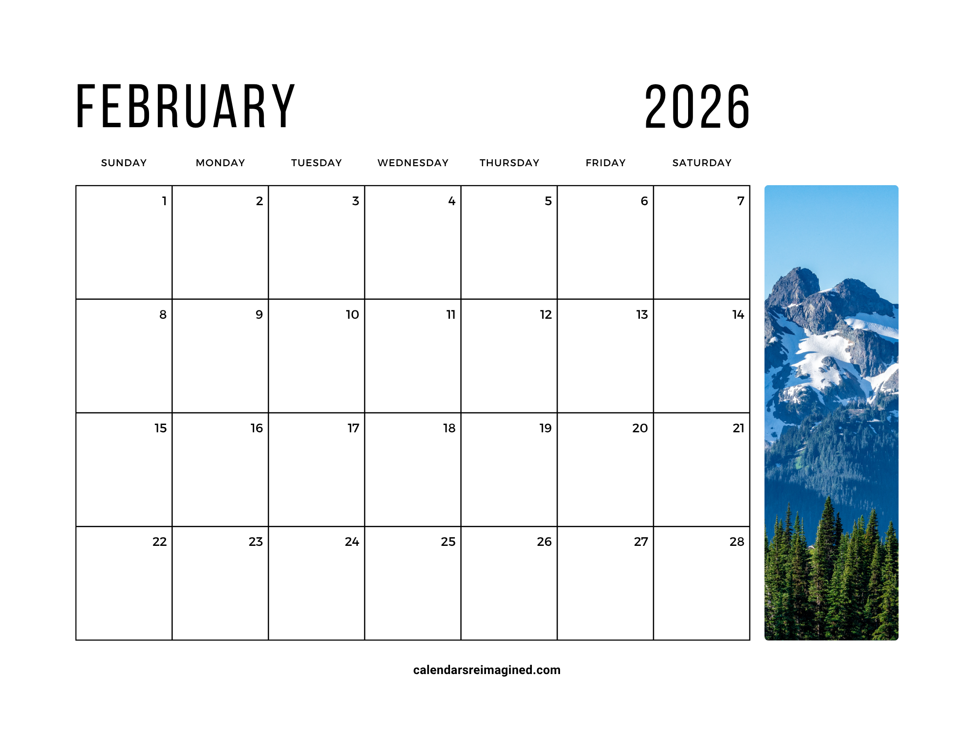 February 2026 Calendar